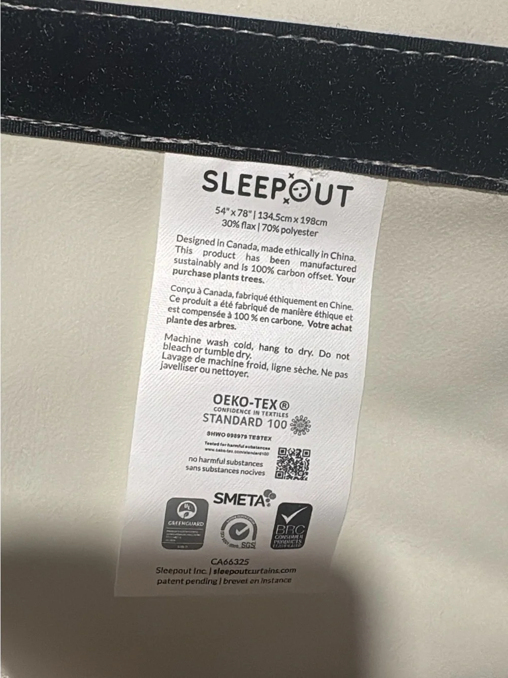 Kids Black Travel Sleep Mask & Pillow Set